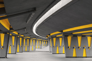 Architectural feature under bridge, an Architecture Photo by BOOCYS