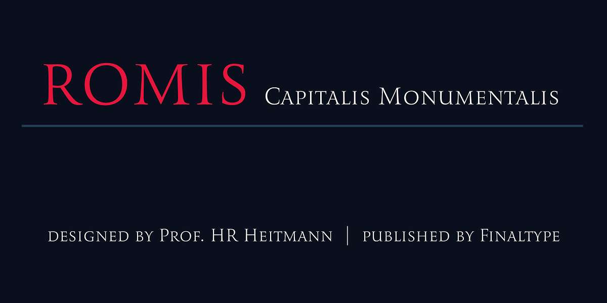 Romis, a Serif Font by Finaltype (Photo 1 of 22)