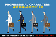 Professional Characters Set, a Healthcare Illustration by Bobboz Store (Thumbnail 1 of 2)
