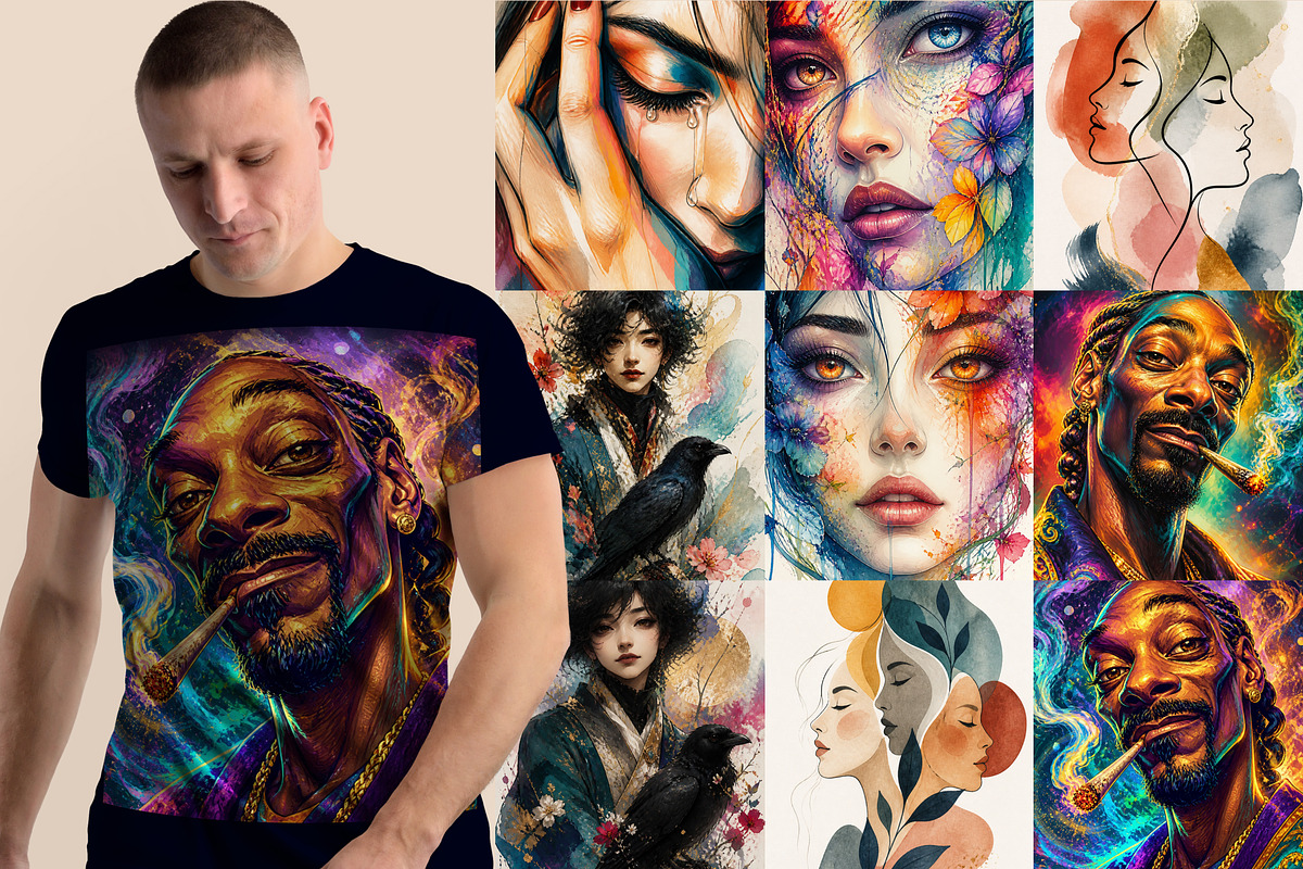 64 Fashionable Vibrant Tshirt Design, an Object Graphic by Miyaji75 (Photo 3 of 7)