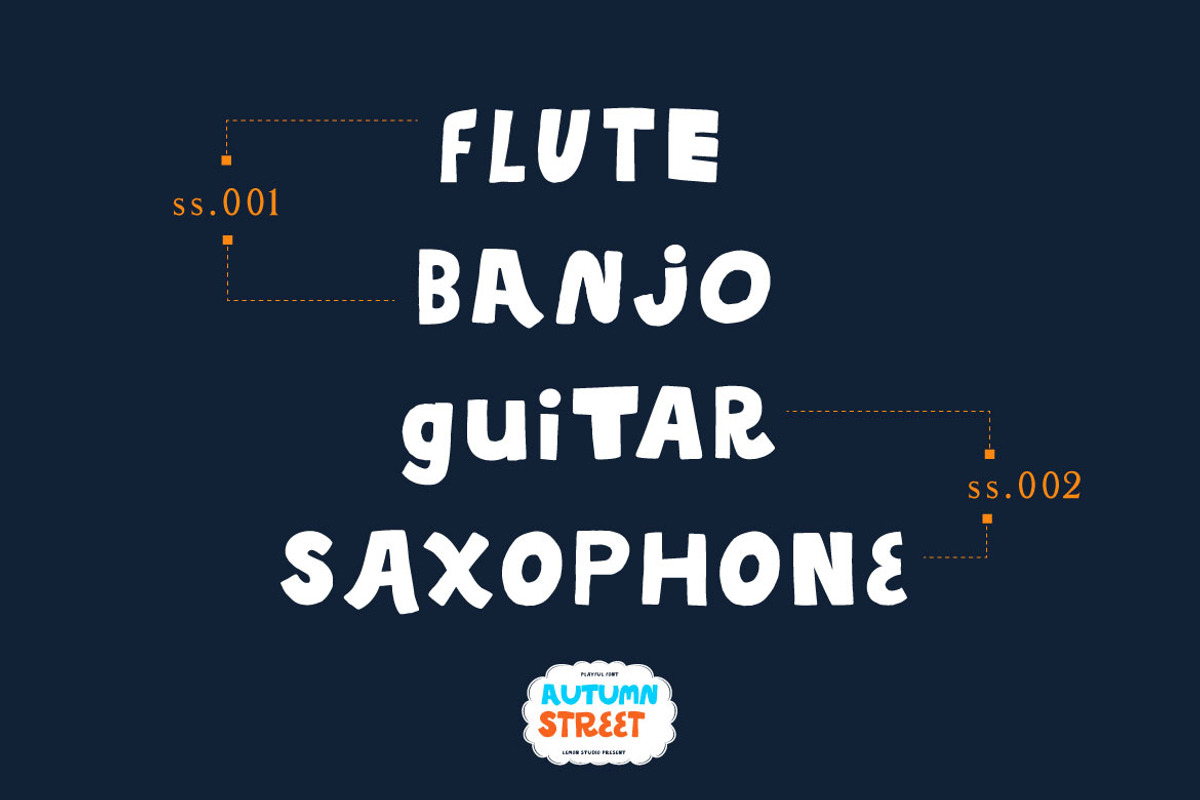 Autumn Street - Cute Sans, a Sans Serif Font by Lemon Studio Type (Photo 7 of 8)