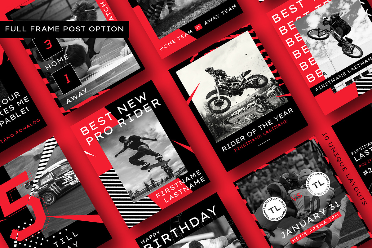 VELOCITY - HI-SPEED IG KIT, a Social Media Template by GOAT Design Co. (Photo 3 of 10)