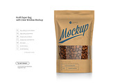 Kraft Paper Bag with Window Mock-up, a Packaging Mockup by Reformer Mockup (Thumbnail 1 of 7)