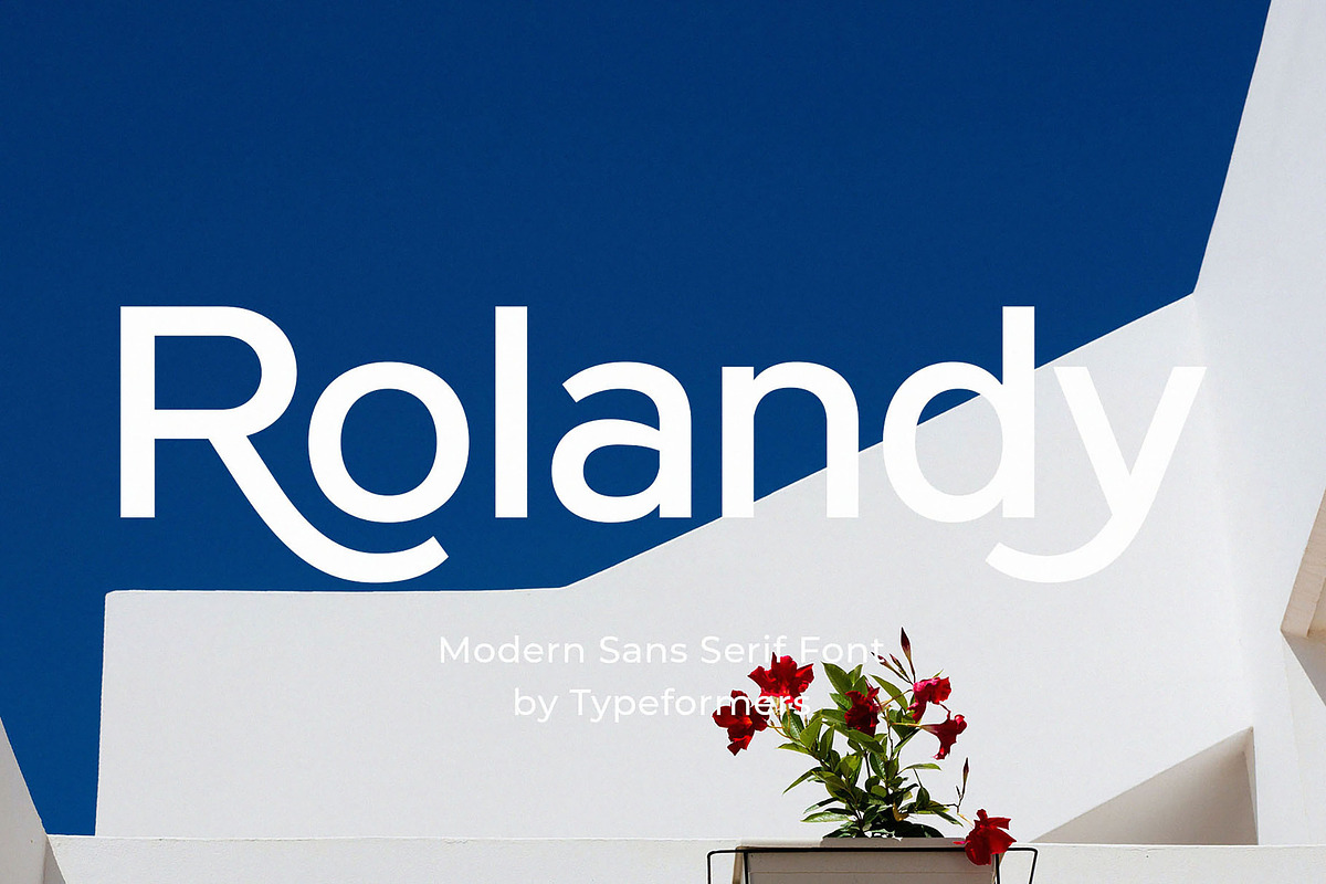 Rolandy - Modern Sans Serif, a Sans Serif Font by Typeformers (Photo 1 of 5)