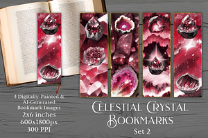 Bookmarks - Red Celestial Crystal 2