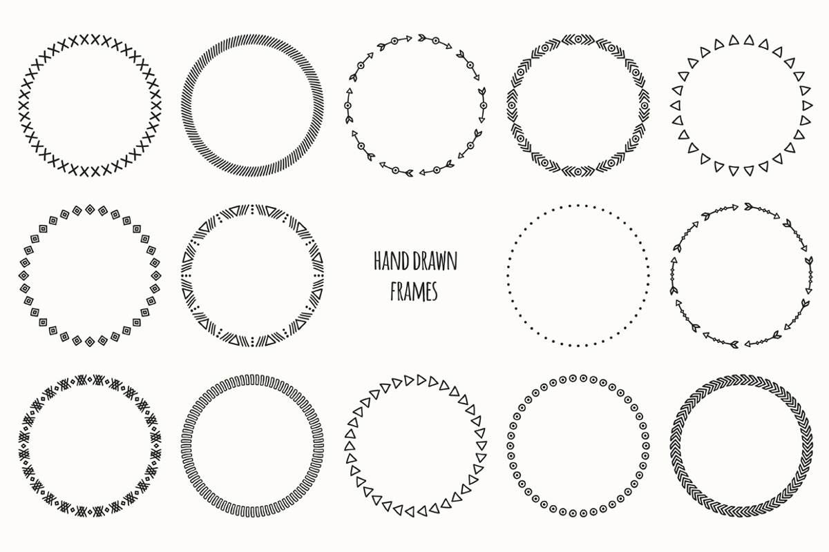 Line Doodle Brushes. Hand Borders., an Illustration by Krolja (Photo 3 of 4)