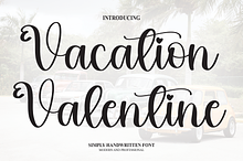 Vacation Valentine | Script Font