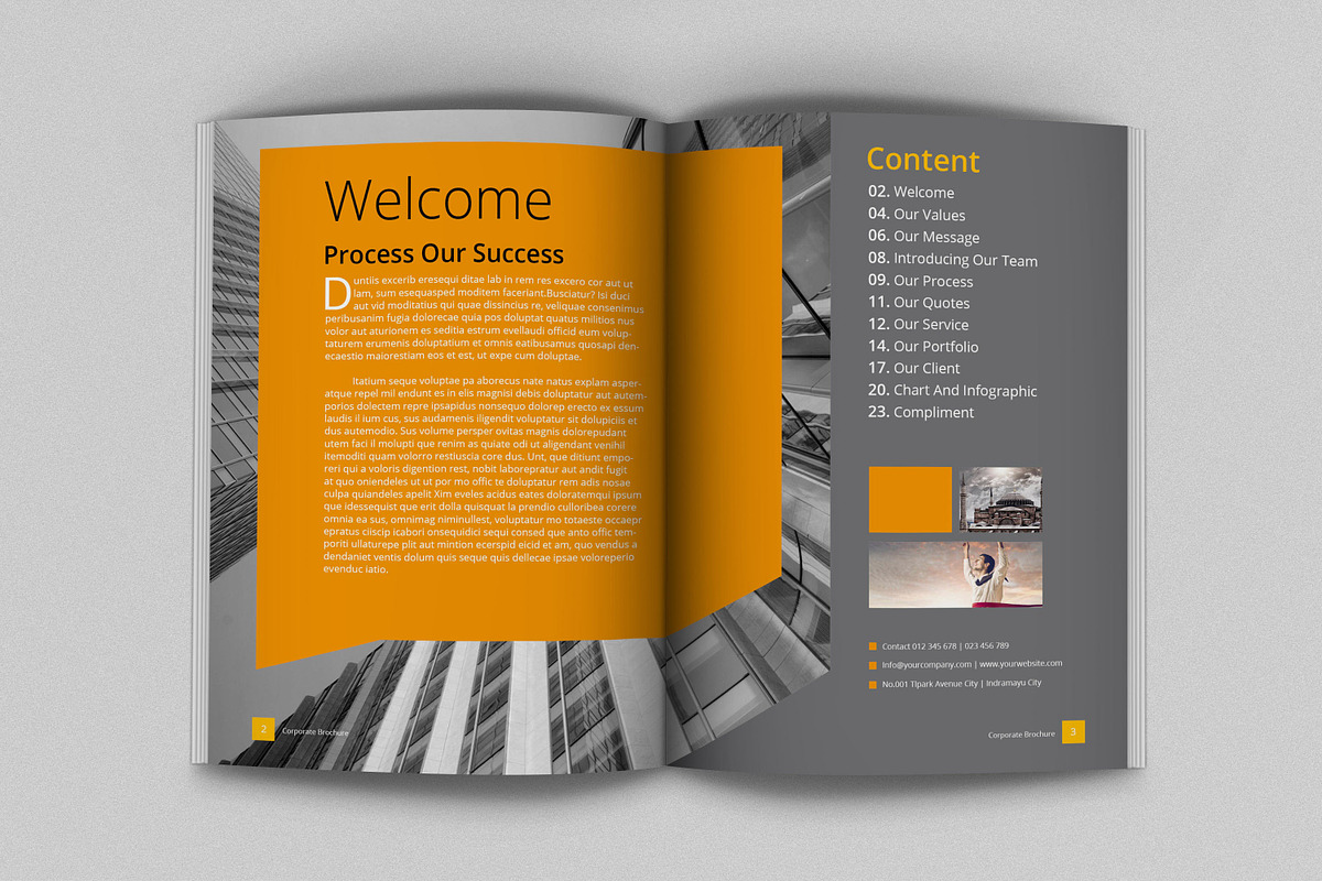 A4/Letter Business Brochure, a Brochure Template by feydesign (Photo 2 of 18)