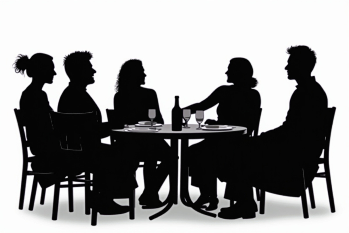 Group Dining Vector Bundle, an Illustration by BIPLOB EXPERT (Photo 4 of 9)