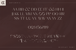 Metanoia - Display Font