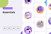 Essentials Illustration, an Outline Icon by Wencory (Thumbnail 1 of 2)