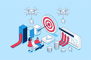 Isometric Concepts Illustrations, a Finance Illustration by alexdndz (Thumbnail 4 of 26)