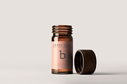 Amber Glass Bottle Mockup, a Cups & Container Mockup by pmvch (Thumbnail 7 of 20)