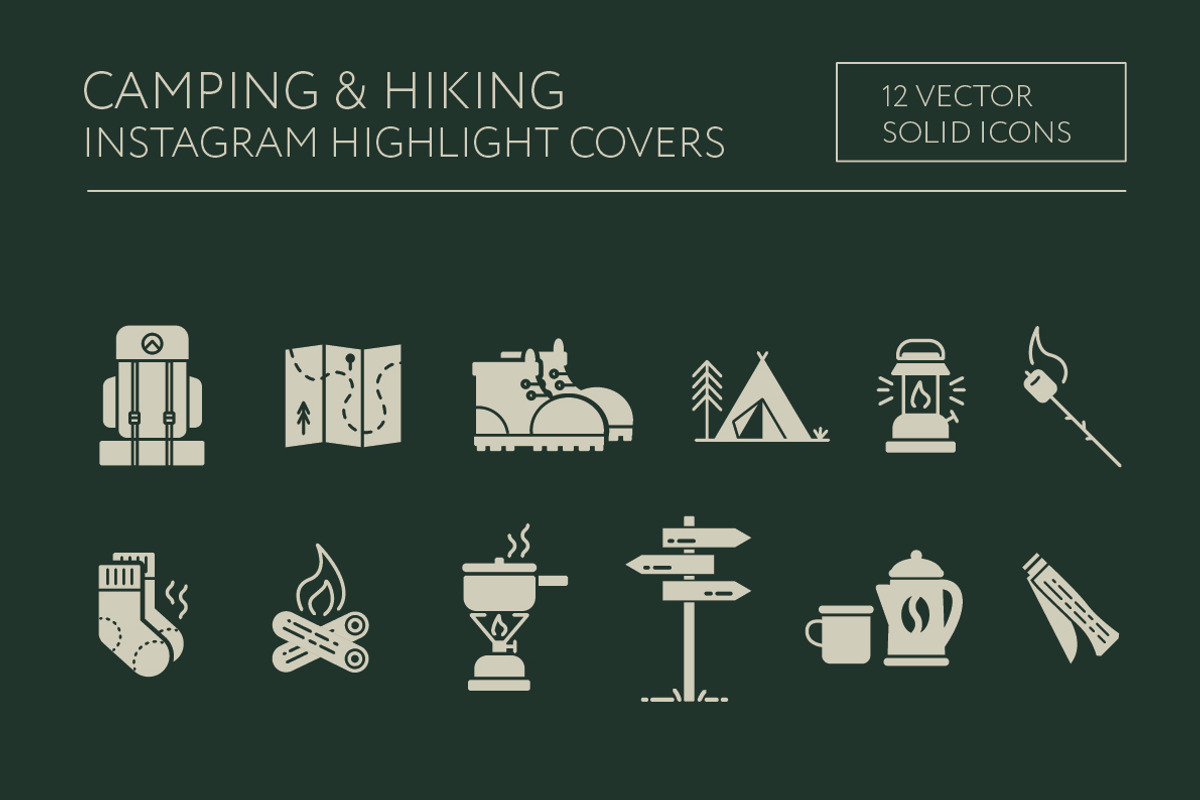 Camping & Hiking instagram covers, an Icon by the cabin supply co (Photo 4 of 4)