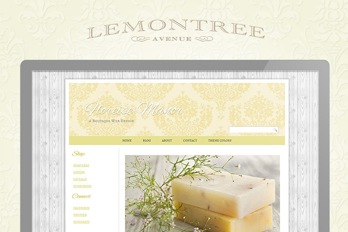 Floreise Manor (Lemon), a WordPress Template by Creative Cottage & Co.