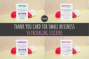 THANK YOU CARD FOR SMALL BUSINESS, a Flyer Template by Oskar Wantopi (Thumbnail 1 of 8)