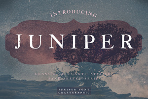 Juniper Vintage Serif Font