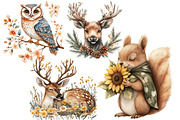 Woodland Floral Animal Creatures, an Illustration by Designworld (Thumbnail 5 of 6)