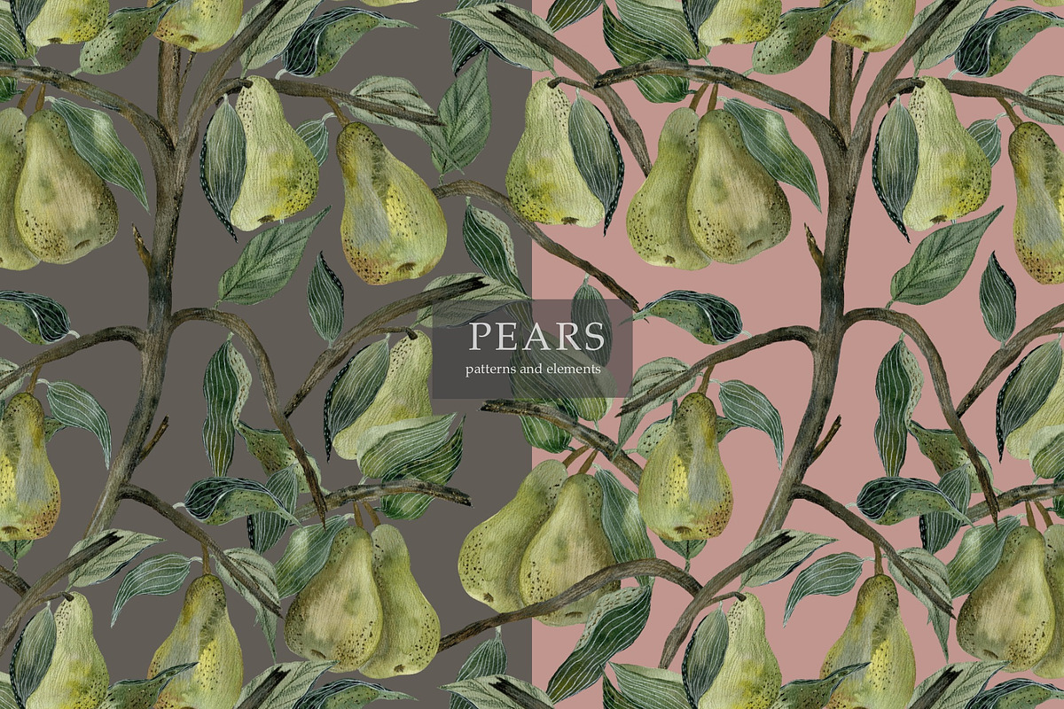 Pattern Pears, a Pattern Graphic by PASHKOVA (Photo 14 of 14)