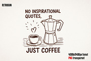 Funny Coffee Doodle PNG Bundle, an Object Graphic by GlitterCraft (Thumbnail 16 of 61)