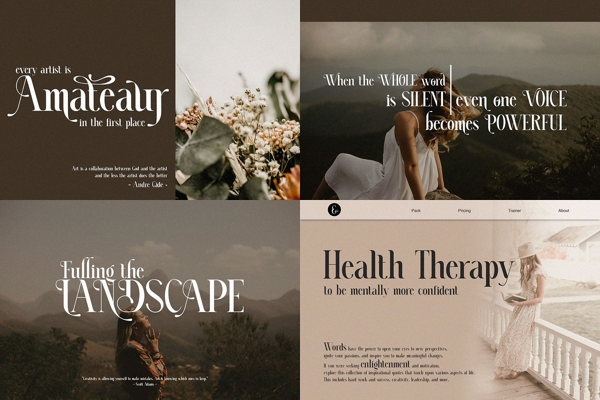 Elegant Ligature Serif  Font Bundle, a Serif Font by Alfinart (Photo 9 of 16)