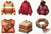 Sweater Weather Fall Clipart, an Illustration by Rose Art (Thumbnail 3 of 5)
