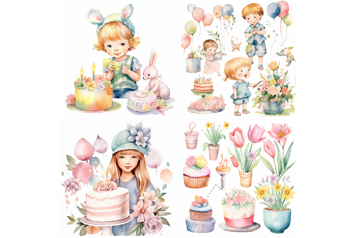 Midjourney Prompt Birthday ClipArt, an Object Graphic by Milano Creative (Photo 5 of 7)