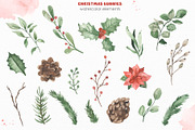 Christmas bunnies watercolor, an Animal Illustration by Marina Ermakova (Thumbnail 4 of 13)
