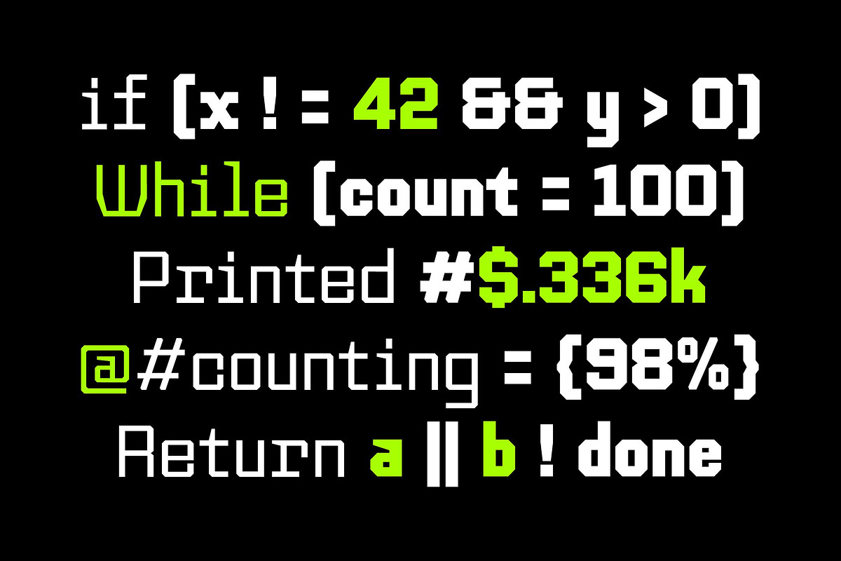 Monobreak Family!, a Sans Serif Font by TeenageFoundry (Photo 9 of 10)