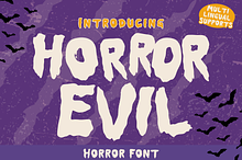 Horror Evil is a Halloween font