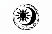 sun and moon surrounded by flowing, an Illustration by Amazin_art (Thumbnail 12 of 25)