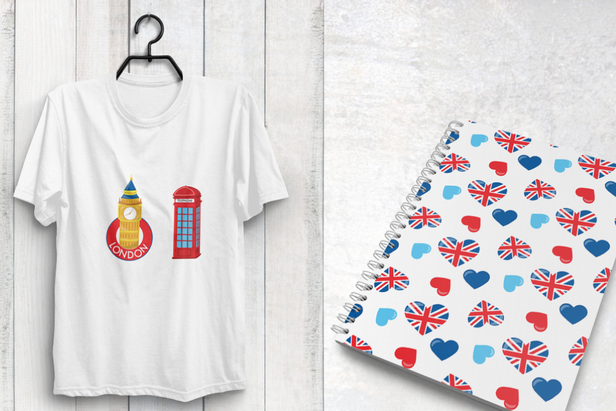 LOVE LONDON Pattern collection, a Pattern Graphic by PrettyPatterns