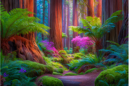 In California, Redwoods National, a Nature Photo by ZinetroN