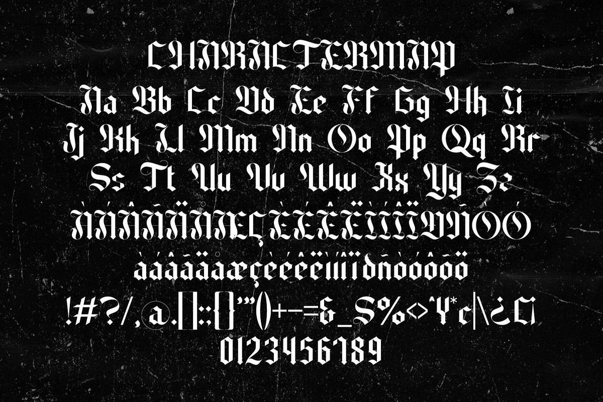 Locinse | Modern Blackletter Display, a Blackletter Font by Ermedia Studio (Photo 7 of 10)