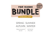 FOUR SEASONS BUNDLE, an Object Graphic by Ruslana Lubenets (Thumbnail 2 of 52)