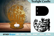 Crescent Santa Seligh Tealigh Candle, a Decorative Illustration by OTVEY DESIGN (Thumbnail 9 of 13)