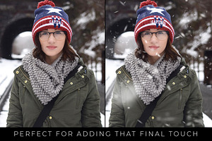 10 Realistic Photoshop Snow Brushes