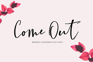 Come Out | Handwritten Font