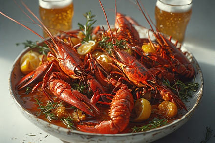 Boiled crayfish stock image, a Food & Drink Photo by ComfortQ