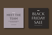 Minimal Social Media Post Template, a Social Media Template by MightyDesign (Thumbnail 2 of 7)