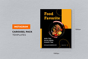 Black Yellow Food Instagram Carousel, a Social Media Template by UICreative (Thumbnail 2 of 4)