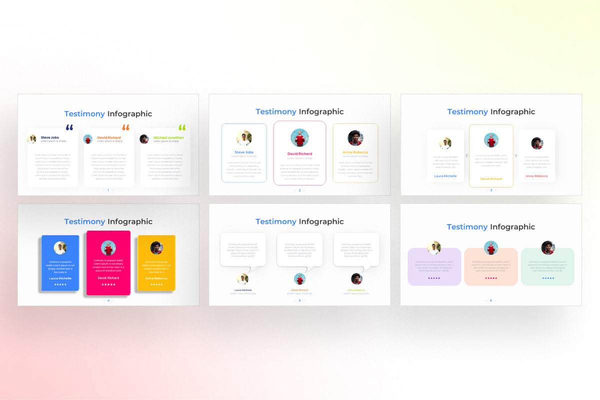 Testimony PowerPoint - Infographic Template