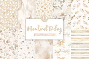 Neutral Baby Digital Paper