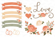 Wedding Floral Clipart & Vectors, a Graphic by Amanda Ilkov (Thumbnail 4 of 4)