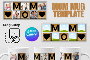 MOM Photo Mug Design 340, a Graphic by AtacanDigital