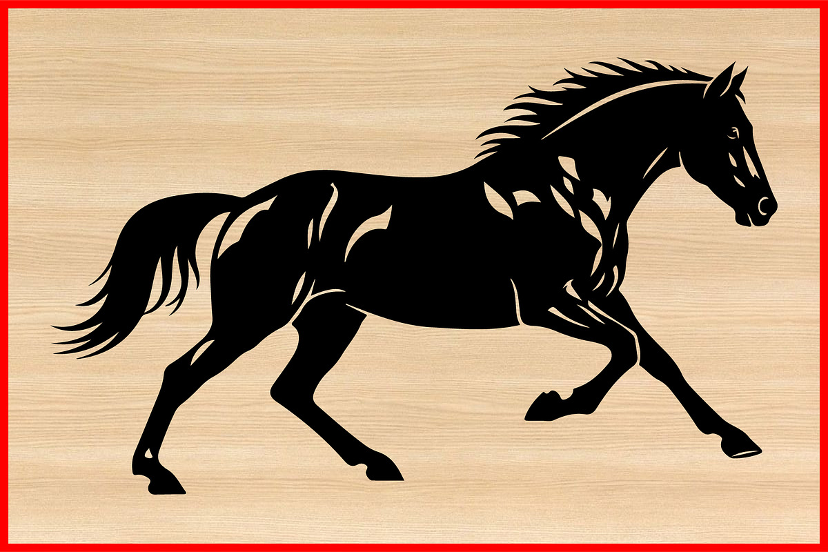 50 Horse Motion Silhouette Vector Bu, an Illustration by Designer_Momina (Photo 4 of 4)