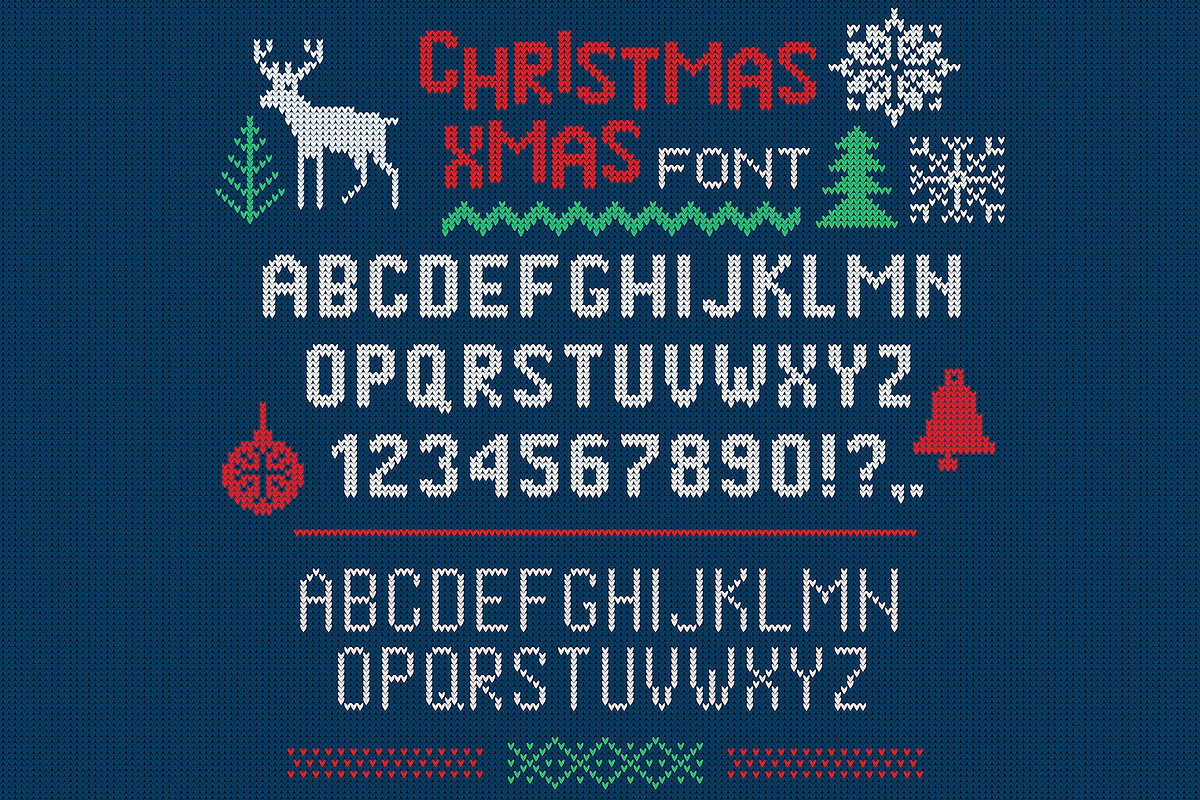Christmas bold, thin font and number, a Social Media Template by Vector photo shop (Photo 1 of 4)