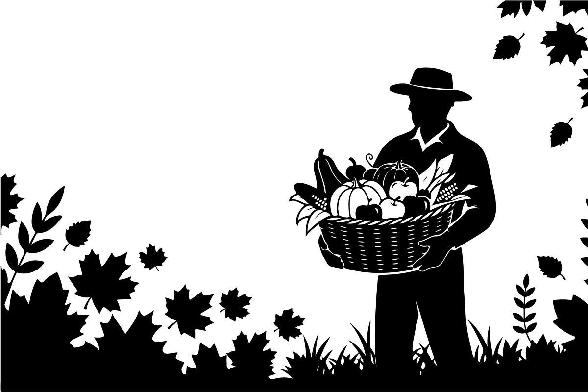 Thanksgiving Harvest Silhouette, an Illustration by Creativeshirt (Photo 2 of 51)