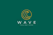 Wave Logo Icon Sea Linear Ocean, a Branding & Logo Template by Signatoro (Thumbnail 2 of 3)