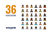 Avatar, a Solid Icon by Foxyard studio (Thumbnail 3 of 6)